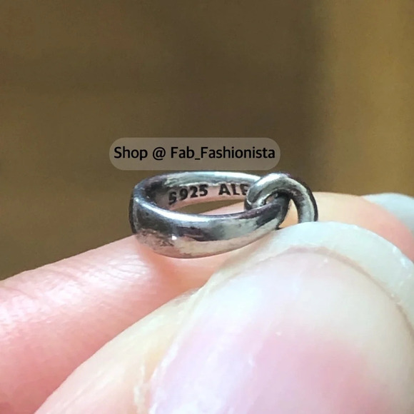 Pandora sterling silver feather pendent charm - Picture 4 of 4